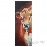 August Grove Cow Painting Print on Canvas AGGR1261