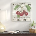East Urban Home Farm Fresh Cherries Graphic Art on Wrapped Canvas USSC8522