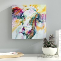 Latitude Run Cow 31 Painting Print on Wrapped Canvas LTRN6736