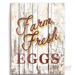 Laurel Foundry Modern Farmhouse 'Wood Farm Fresh Eggs' Textual Art LFMF2490
