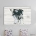 Laurel Foundry Modern Farmhouse Cow and Calf on Wood Graphic Art on Wrapped Canvas LRFY1809