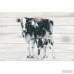 Laurel Foundry Modern Farmhouse Cow and Calf on Wood Graphic Art on Wrapped Canvas LRFY1809