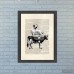 Laurel Foundry Modern Farmhouse Cow Stack Framed Graphic Art LRFY2968
