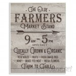 Stupell Industries Vintage Sign The Old Farmers Market Stand Textual Art VYH4049