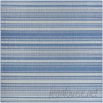 Beachcrest Home Anguila Stripe Blue/Gray Indoor/Outdoor Area Rug BCHH1511