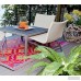 Loon Peak Patterson Square Red Indoor/Outdoor Area Rug LNPE7113