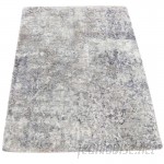 17 Stories One-of-a-Kind Eddyville Hi-Lo Hand-Knotted Gray Area Rug SVTN1269
