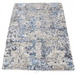 17 Stories One-of-a-Kind Eddyville Hi-Lo Hand-Knotted Smoke Gray Area Rug SVTN1274