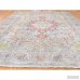 Astoria Grand One-of-a-Kind Saltzman Painted Vintage Hand-Knotted Silk Gray Area Rug ASTD1638