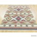Bloomsbury Market Anatolian Durie Kilim Flat Weave Hand-Knotted Red/Olive Green/Beige Area Rug RGRG5753