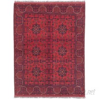 Bloomsbury Market One-of-a-Kind Bridges Hand-Knotted Wool Red Area Rug BLMT3189