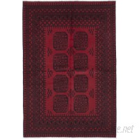 Bloomsbury Market One-of-a-Kind Bridges Traditional Hand-Knotted Red Area Rug BLMT2957