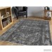 Bloomsbury Market One-of-a-Kind Govan Vintage Overdyed Hand-Knotted Charcoal Black Area Rug BLMS7629