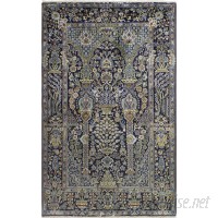 Bloomsbury Market One-of-a-Kind Hartwig Hand Woven Wool Dark Blue Area Rug BLMS2153