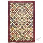 Bloomsbury Market One-of-a-Kind Hasler Hand Woven Wool Ivory/Red/Green Area Rug BLMS2229