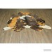 Bloomsbury Market One-of-a-Kind Winterbourne Down Hand-Woven Cowhide Vibrant Orange Area Rug DFHL1042