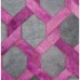 Brayden Studio One-of-a-Kind Houghton Hand-Woven Cowhide Pink/Gray Area Rug BSTU6251