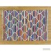 Bungalow Rose One-of-a-Kind Dyess Flat Weave Silk Hand-Woven Pink/Blue Area Rug RGRG1062