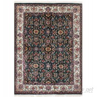 Darby Home Co One-of-a-Kind Lacefield Hand-Knotted Silk Dark Green/Red Area Rug DBHM5302