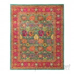 Darya Rugs One-of-a-Kind Eclectic Vivid Hand-Knotted Multicolor Area Rug DYAR2365
