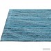 Ebern Designs One-of-a-Kind Beach Hand-Woven Teal Area Rug CBXF1290