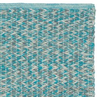 Highland Dunes One-of-a-Kind Alberta Hand-Woven Turquoise Cotton Pile Area Rug HLDS3908