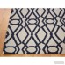 House of Hampton One-of-a-Kind Reversible Durie Kilim Hand-Knotted Ivory/Navy Area Rug RGRG3221