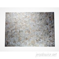 Latitude Run One-of-a-Kind Krogman Natural Patchwork Champagne/Ivory Cowhide Area Rug LTTN7162