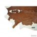 Loon Peak One-of-a-Kind Pinion Cowhide Brown/White Area Rug LNPE6144