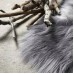 Union Rustic One-of-a-Kind Nutting Pelt Hand-Woven Sheepskin Gray Area Rug UNRS7244