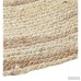 Union Rustic One-of-a-Kind Preusser Hand Woven Bleached Jute/Golden Are Rug WRRS1405