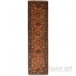 World Menagerie One-of-a-Kind Lester Hand-Knotted Wool Dark Copper Area Rug WRMG5724