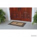 A1 Home Collections LLC First Impression Markham Border Doubledoor Monogrammed Doormat AHOC1287