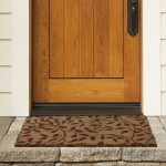 Charlton Home Godbold Leaves Coir Doormat CHRL8204