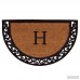 Home More Ornate Scroll Personalized Monogrammed Doormat HOMO1561