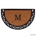 Home More Ornate Scroll Personalized Monogrammed Doormat HOMO1561