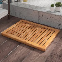 Langley Street Almonte Bamboo Floor Shower Mat Bath Rugs LGLY6385