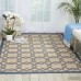 Beachcrest Home Kittrell Ivory/Blue/Gray Indoor/Outdoor Area Rug BCHH6877