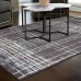 Williston Forge Calista Painted Stripes Gray Area Rug WLFR3438