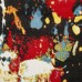 Wrought Studio Andreasen Abstract Splash Black/Red/Yellow Area Rug VRKG8062