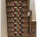 Andover Mills Galesburg Checker Oval Black/Red Stair Tread ANDV3333