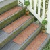 Bungalow Flooring Aqua Shield Medium Brown Brittany Leaf Stair Tread WDK1446