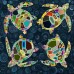 Bay Isle Home 'Four Sea Turtles' Print on Wrapped Canvas BAYI7976