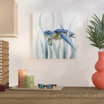 Bay Isle Home 'Turtle in Seagrass II' Oil Painting Print on Wrapped Canvas BAYI8276