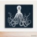 Breakwater Bay Octopus Graphic Art on Wrapped Canvas BRWT8846