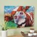 East Urban Home 'Curious Cow I' Graphic Art Print on Wrapped Canvas ESUR2468