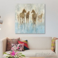 East Urban Home 'Horses' Print on Canvas ERBH3349
