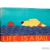 East Urban Home 'Life is a Ball Yell' by Stephen Huneck Graphic Art Print ESRB7178