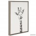 Ivy Bronx 'Giraffe Black and White Portrait' Framed Drawing Print on Wrapped Canvas IVBX2569