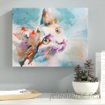Latitude Run Cat 15 Painting Print on Wrapped Canvas LTRN6347